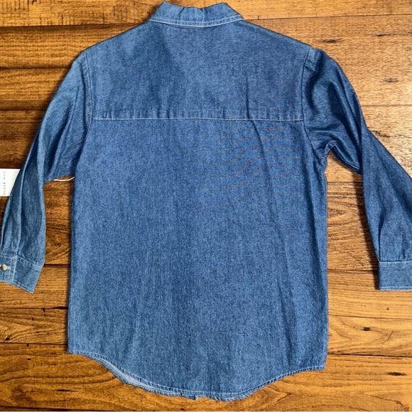 Central Falls • USA • Denim • Girl (Medium) • Blue • Beaded Fringe • Blouse •New - Picture 9 of 13